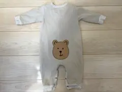【美品】baby gap ベージュ　くまけつ　ロンパース 3-6ヶ月