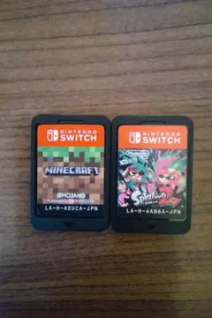 2本セット マインクラフト スプラトゥーン2　ケース無し