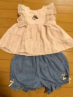 ☆美品☆プティマイン　ミニーセットアップ　100サイズ