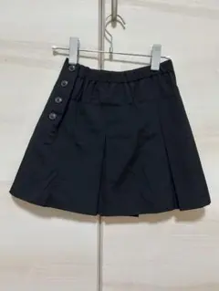 キッズ ミニスカート ブラック