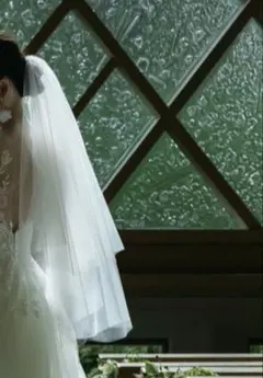 ウェディングベール ホワイトチュール 結婚式 ウェディング