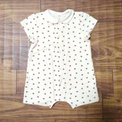 プチバトー半袖ロンパース 60cm
