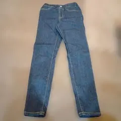 GU　デニムパンツ ウエストゴム 130cm