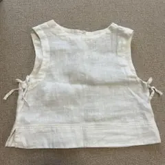 ZARA kids girls リボン　リネン タンクトップ