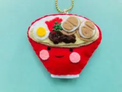 ハンドメイド　フェルトマスコット　とんこつラーメン（福岡シリーズ）