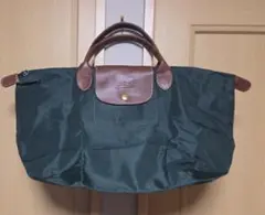 ロンシャン ル プリアージュトップハンドルバッグ　L グリーン トートバッグ