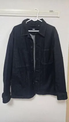 UNIQLO ダークデニム ボタンアップジャケット M