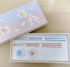 Francfranc 夫婦箸　ペアギフト　箸&箸置きのサムネイル