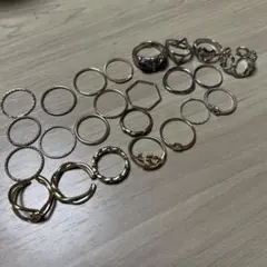 レディース 指輪 リング ゴールド シルバー24個セット