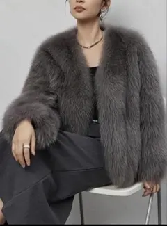 ファーカーディガン M(JP-L)