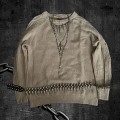 グランジニット　y2k パンク　平成　お兄系