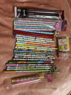 当時物】平成レトロ ファンシー文房具 大量セット 鉛筆 消しゴム 平成 