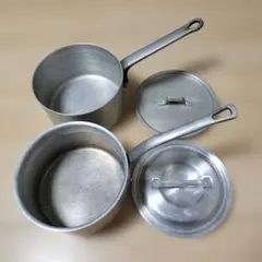 【おまけ鍋付き】AKAO DONアルミ製 片手鍋 21cm蓋付き 調理器具のサムネイル