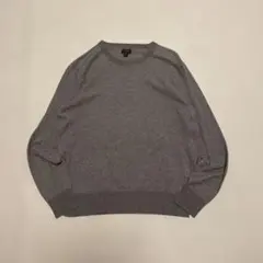 J.CREW コットン×カシミヤ　ニットセーター　グレー　M アメカジ　レア