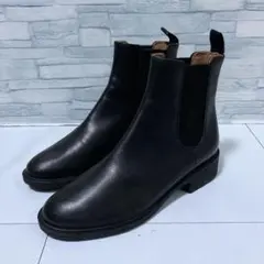 極美品 マーガレットハウエル サイドゴアブーツ 本革 ブラック 黒 22.5