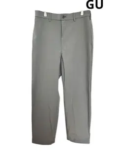 GU アクティブジョガーパンツ M カーキ ストレッチ裾ドロスト　ユニセックス