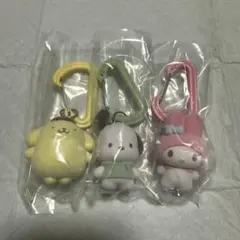 カラフルカラビナマスコットチャーム ポチャッコ・マイメロディ・ポムポムプリン