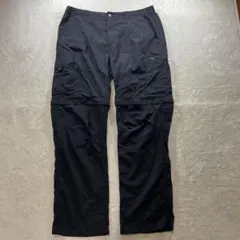 【F2089】Columbia ナイロンカーゴパンツ サイズXL相当 ブラック