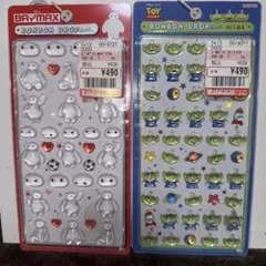 ボンボンドロップシール　ベイマックス　リトルグリーメンミニ　2枚セット国内正規品