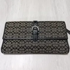 COACH コーチ 長財布　ミニシグネチャー　キャンバス
