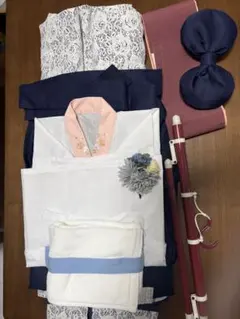 キャサリンコテージ　袴セット＋肌襦袢＋紐付き補正タオル＋髪飾り＋和装ハンガー