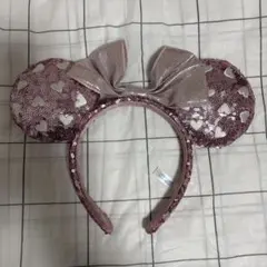 ディズニー ピンク スパンコール カチューシャ