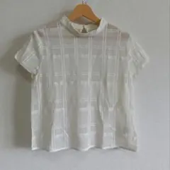BEAMS HEART レース チェック半袖プルオーバーのサムネイル