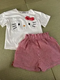ハローキティ　半袖Tシャツ　ショートパンツ　セット　100 しまむら