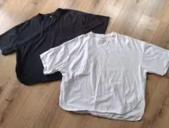 coca　五分袖Tシャツ ブラック ホワイト 2枚セット M
