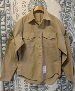 90s 96年製 usarmy 米軍実物 ミリタリーシャツ KHAKI 2122