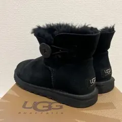 UGG ブラック ムートンブーツ ショート 23