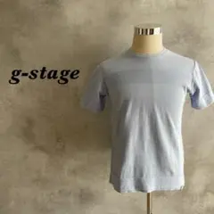 g-stage Tシャツ カットソー ボーダー ライトブルー L メンズ 106のサムネイル