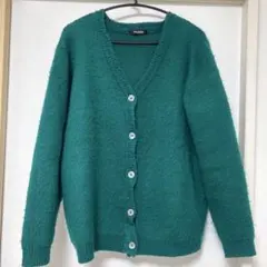 SHAGGIE グリーン Vネック カーディガンのサムネイル