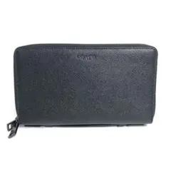 【美品】COACH コーチ ラウンドファスナー長財布 オーガナイザー ブラック