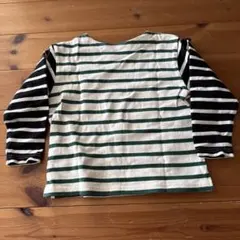 petit main プティマイン　ストライプ長袖カットソー 110cm