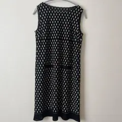 美品★hiroko bis ノースリーブ ワンピース ドット柄 サイズ11のサムネイル