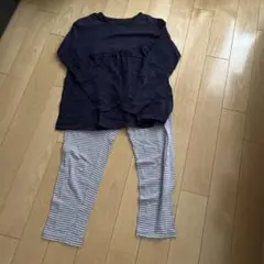 ユニクロ　キッズ　パジャマ　長袖　ネイビー　サイズ150