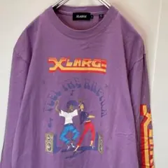 XLARGE パープル ロングスリーブカットソー　Mサイズ