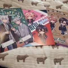 Colorful Peach ノート2さつ、ミニファイル