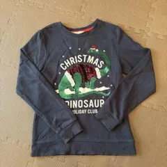 クリスマス恐竜トレーナー スパンコール140.