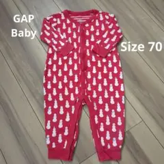 Baby GAP 雪だるま柄ロンパース サイズ70