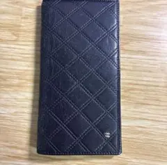ふ*り様 CHANEL 長財布 キルティング ブラックのサムネイル