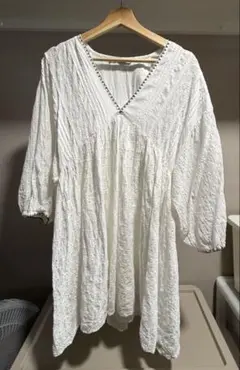 ワンピース　チュニック 五分袖　ZARA