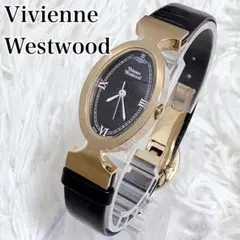 VivienneWestwood ヴィヴィアン 腕時計 ゴールド 黒 オーバル調