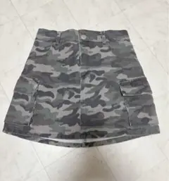 迷彩柄デニムカーゴミニスカート