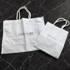 セシルマクビー ショッパー 2点セット 不織布 エコバッグ ランチバック