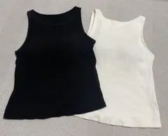 UNIQLO アメリカンスリーブブラタンクトップ　L size リブ