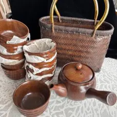 こけし様専用　GW SALE！竹籠バック入りお茶道具