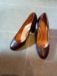 COACH コーチ　レザー ハイヒール パンプス　ボルドー