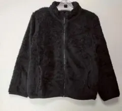 UNIQLO ファーフリースジャケットブラック 15